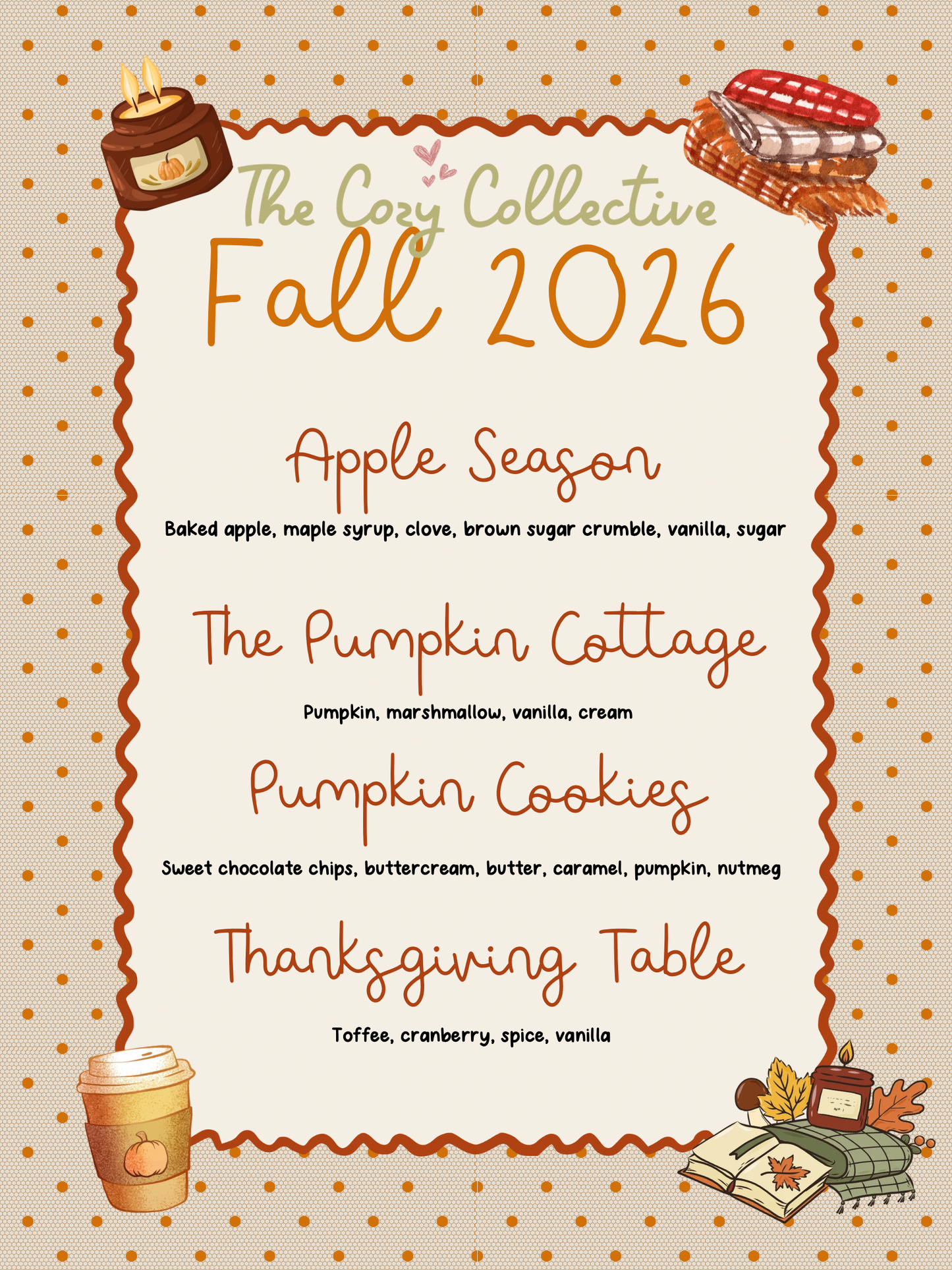 Fall Collection Wickless Candle