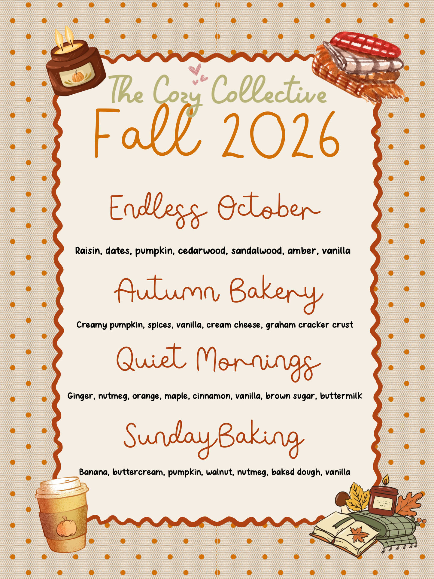 Fall Collection Wickless Candle